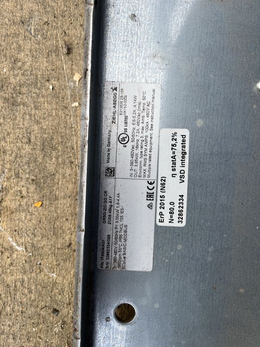 Ventilator industrial 4 kw