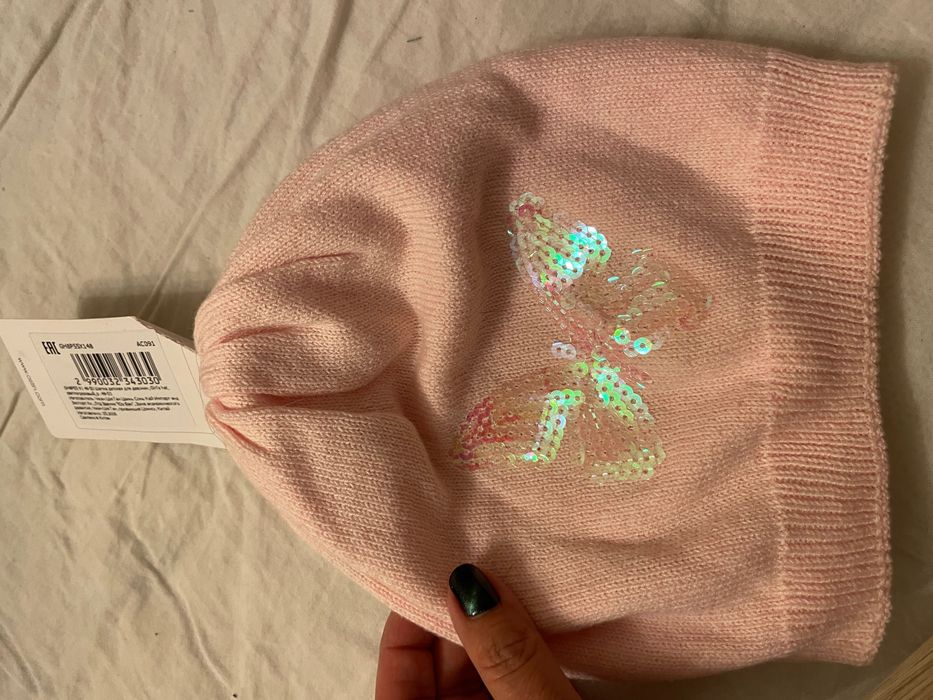 Набор из 2 шапок мама-дочь