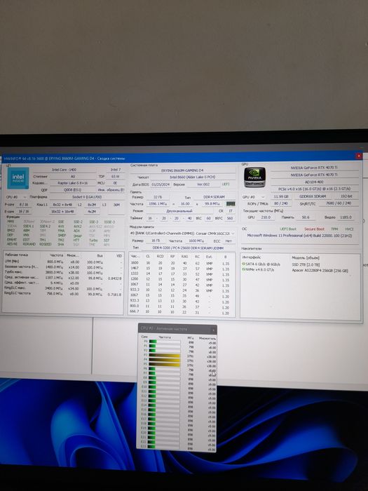 Intel I9 13900ES/RTX 4070TI