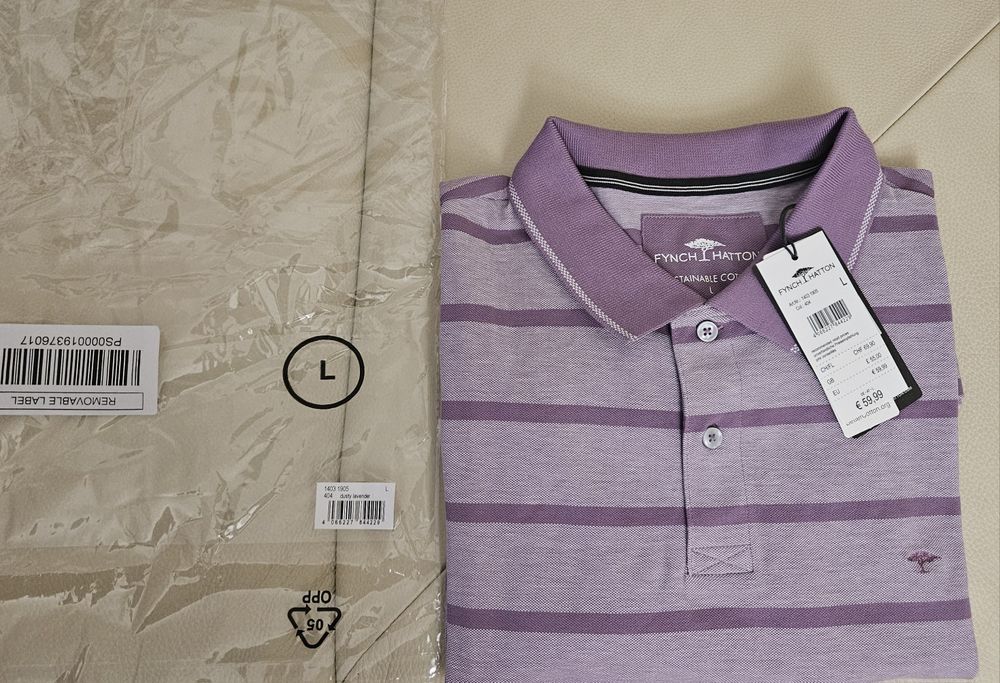 Tricou FYNCH-HATTON, Bumbac Eco,Nou