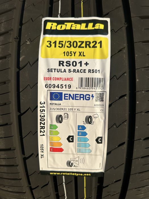 Нови летни гуми ROTALLA SETULA S-RACE RS01+ 315/30R21 105Y XL БОРД 3153021