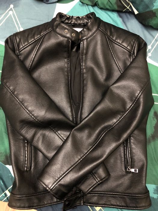 Geaca de piele Zara pentru barbati