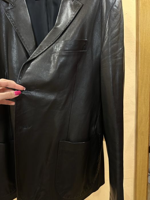 Кожено яке от естествена агнешка кожа