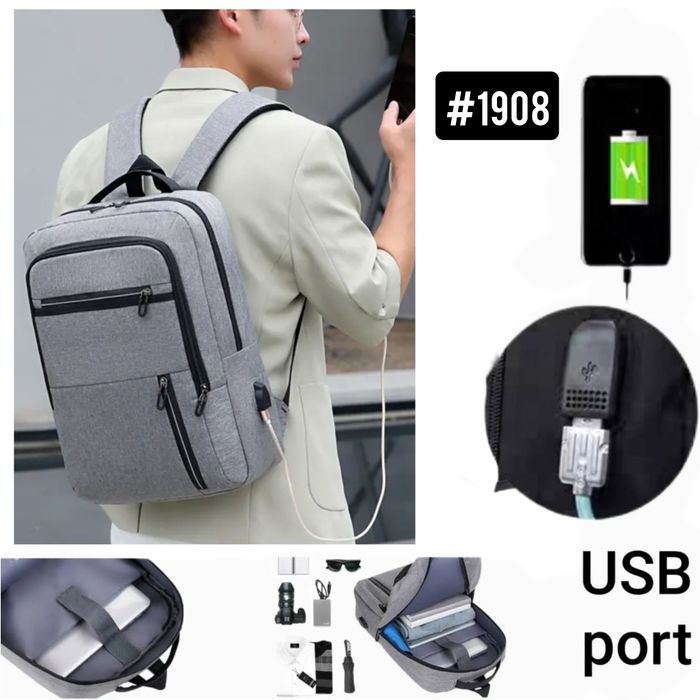 Сумка - рюкзак для ноутбука USB port. Sumka - Ryukzak Noutbuk uchun.
