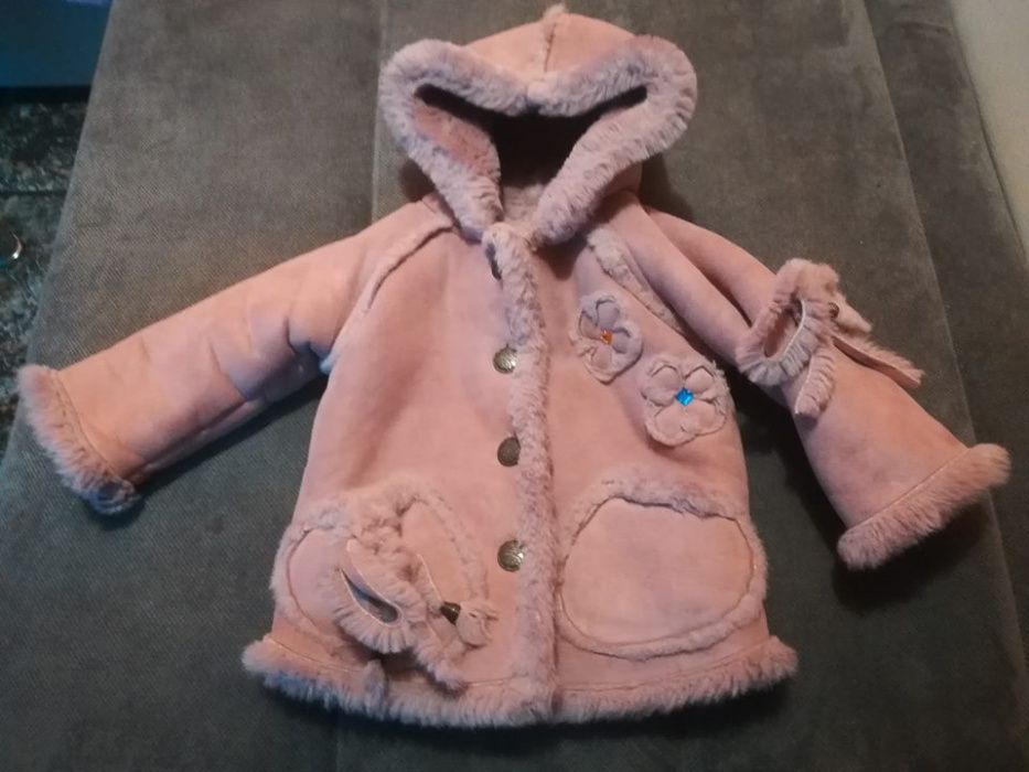 Детско кожено палто 86-92