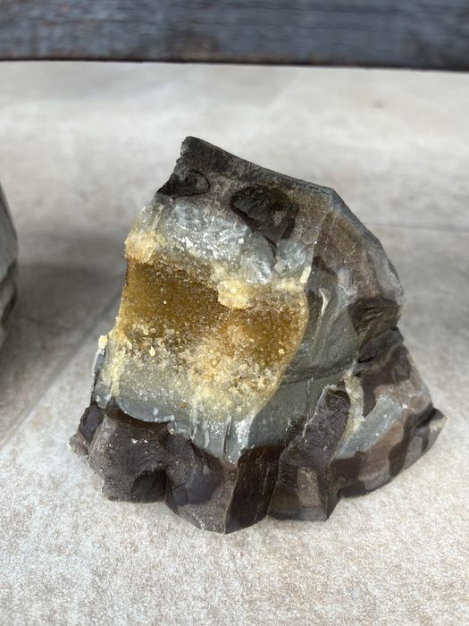 Geodă de agat și cuarț – cristale drusy naturale brut