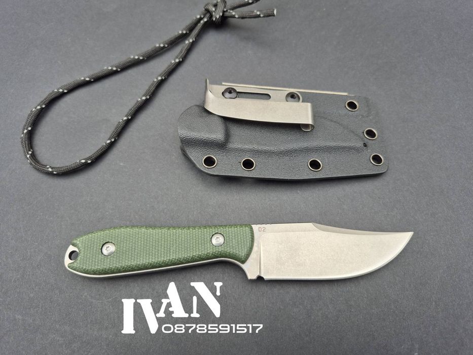 Тактически нож стомана D2 дръжка G10 кания KYDEX