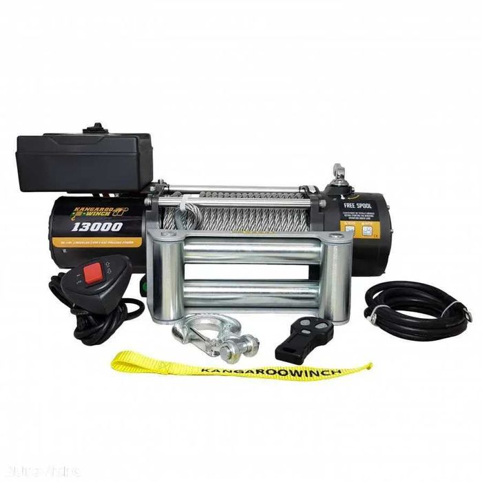 Troliu electric KANGAROO WINCH K 13000 LBS  12V (trage 5897 kg),