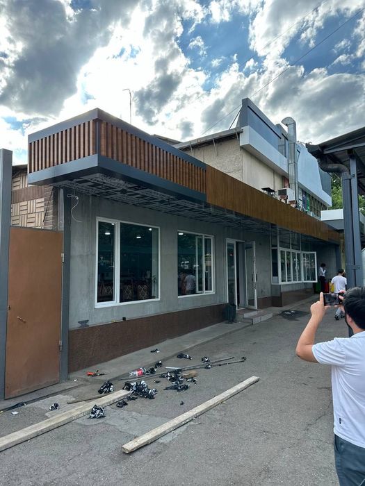 Алюкобонд фасад алюкабонд навес аликафон потолок хайтек фасон Alubond