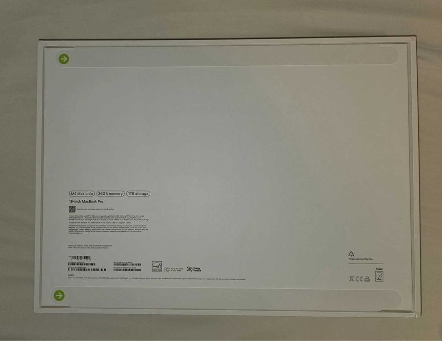 apple Macbook pro 16 m4, 2024 г