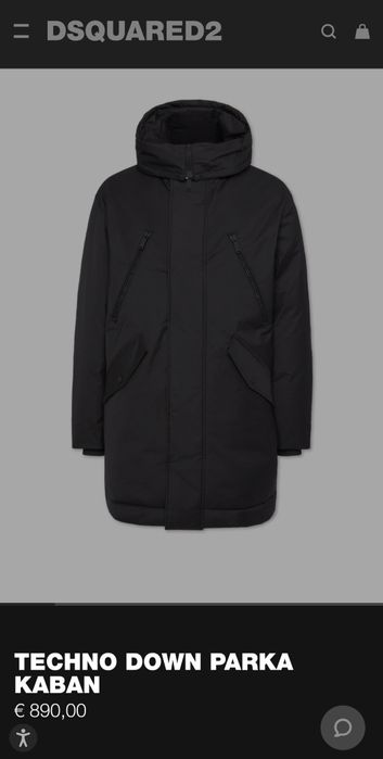 Чисто нова оригинална шуба на Dsquared2 / XL