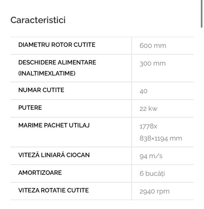 Tocător grosier crengi si deseuri lemn