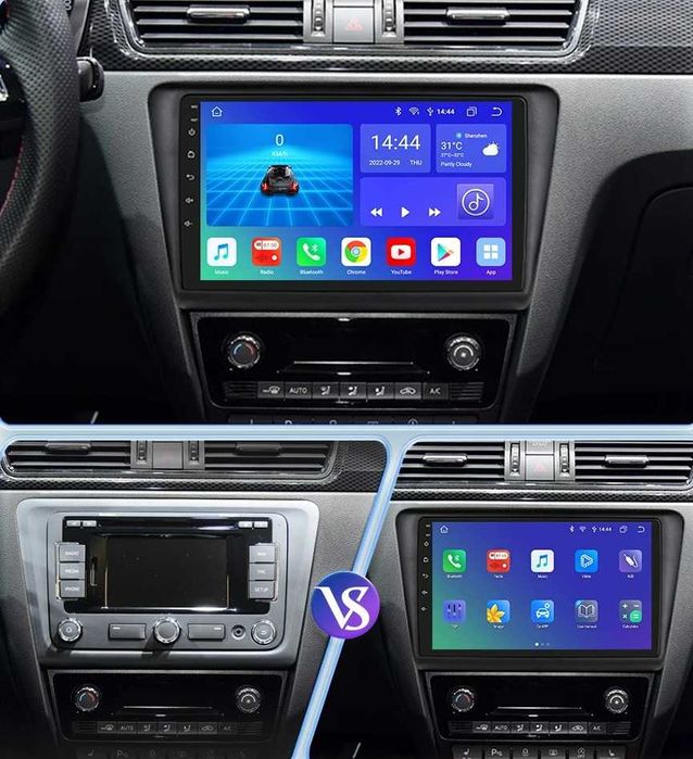 Мултимедия за Skoda Rapid навигация плеър с Android Шкода Рапид 2DIN