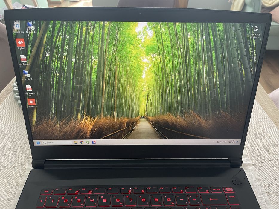 Лаптоп UPGRADED MSI Thin GF63 12UC