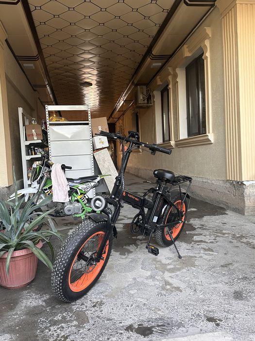 Питбайк и электро велосипед