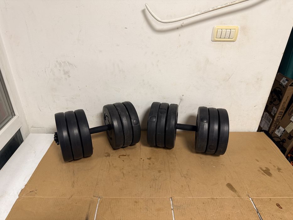 Gantere reglabile set 60 kg noi, 30 kg+30 kg=60 kg, pret promo 350 lei