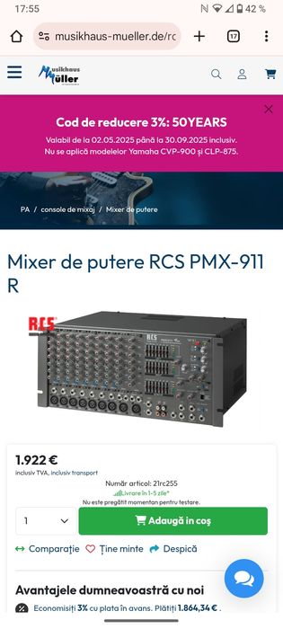 Mixer de putere.