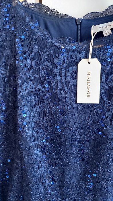 Rochie eleganta de ocazii bleumarin, nouă