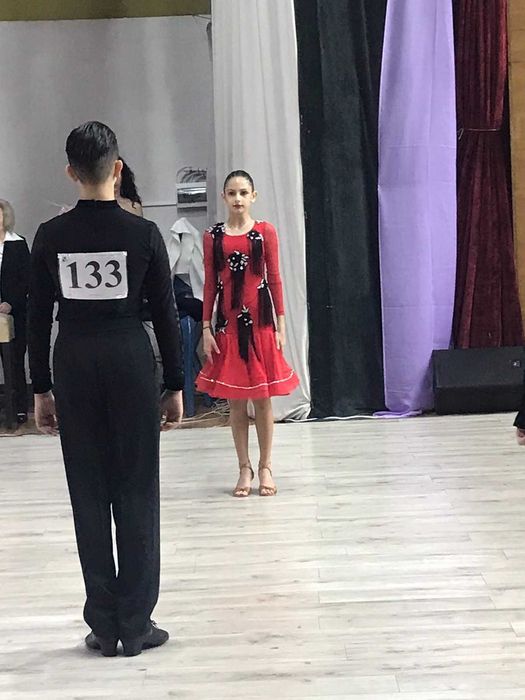 рокля за спортни танци-латина