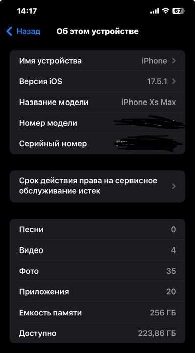 XS MAX 256gb black