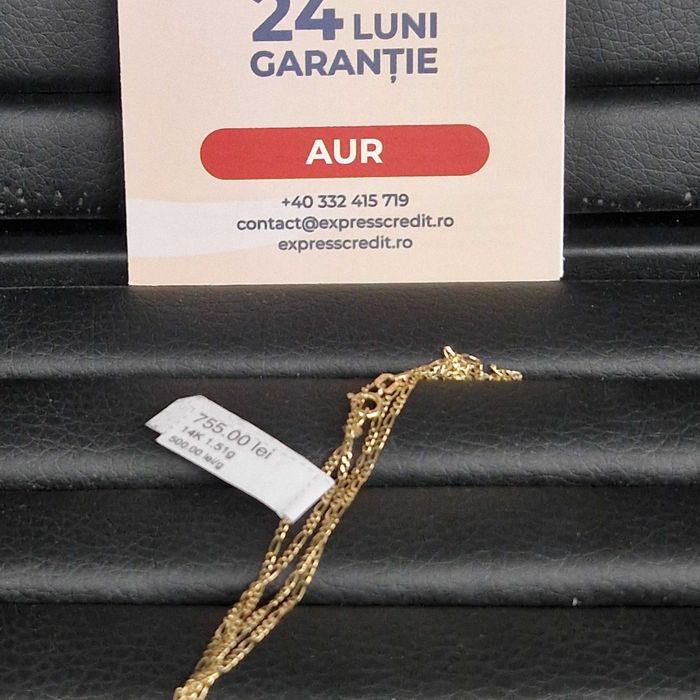 Lant Aur 14K - 1.61 grame / 755 lei ( B34449 / Ag28 Doi Baieti )