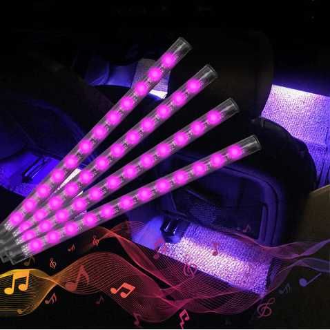 Kit Lumini Ambientale Auto Interior RGB 9 SMD 8 Culori KIT LED