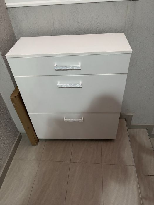 Шкаф за обувки-бял