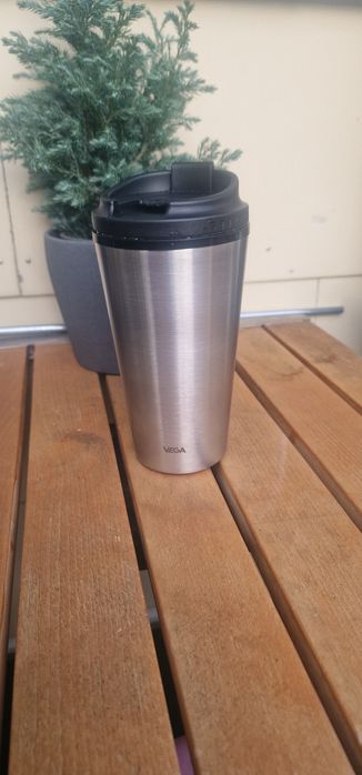 Cană Coffee to go inox cu perete dublu