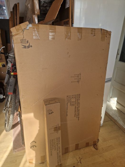 Masa living sticla neagra