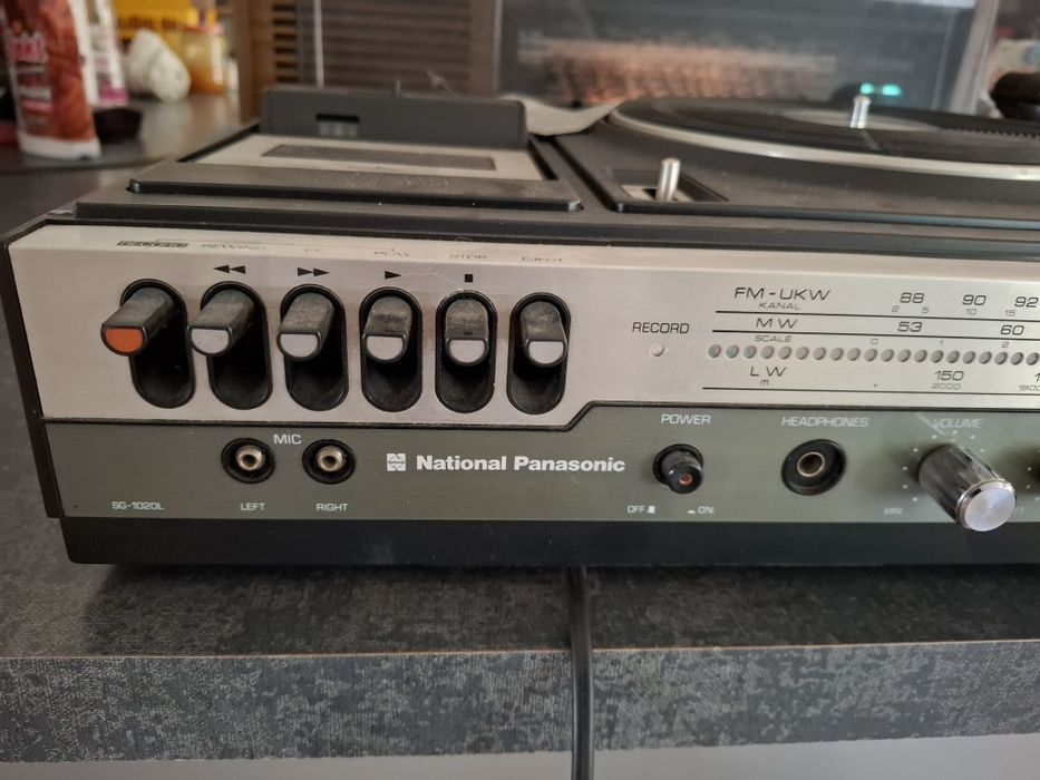 Sistem audio vintage 1970 / Pick-up 3-în-1 National Panasonic SG