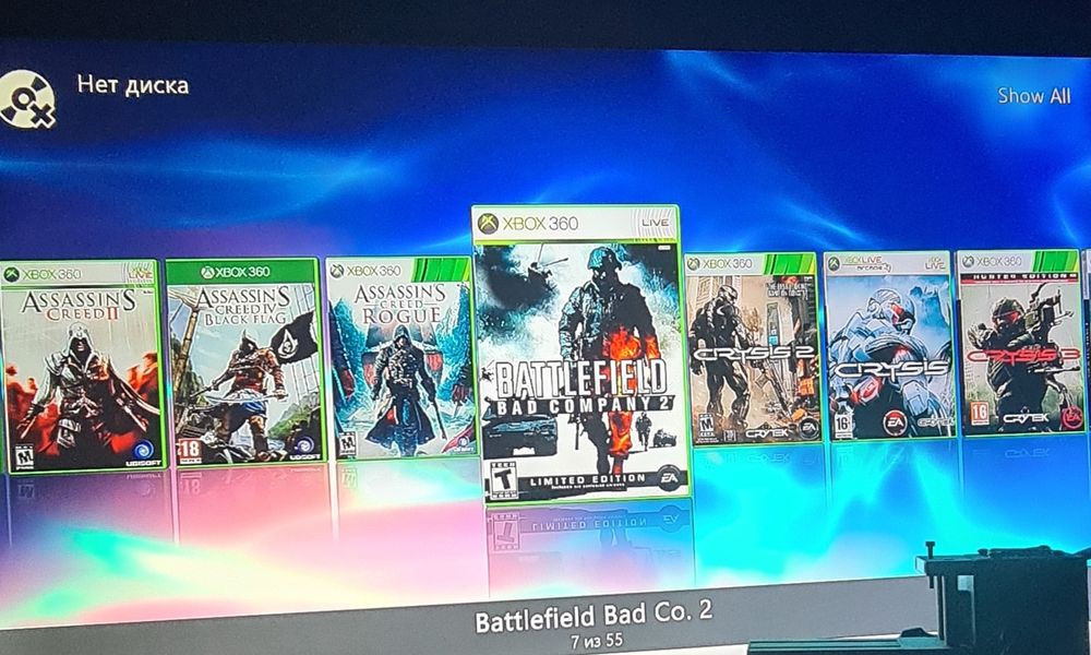 Xbox 360 slim. Прошит.