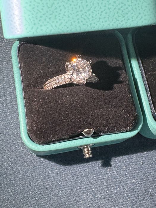 Inel argint 925 diamant moissanite Nr 8