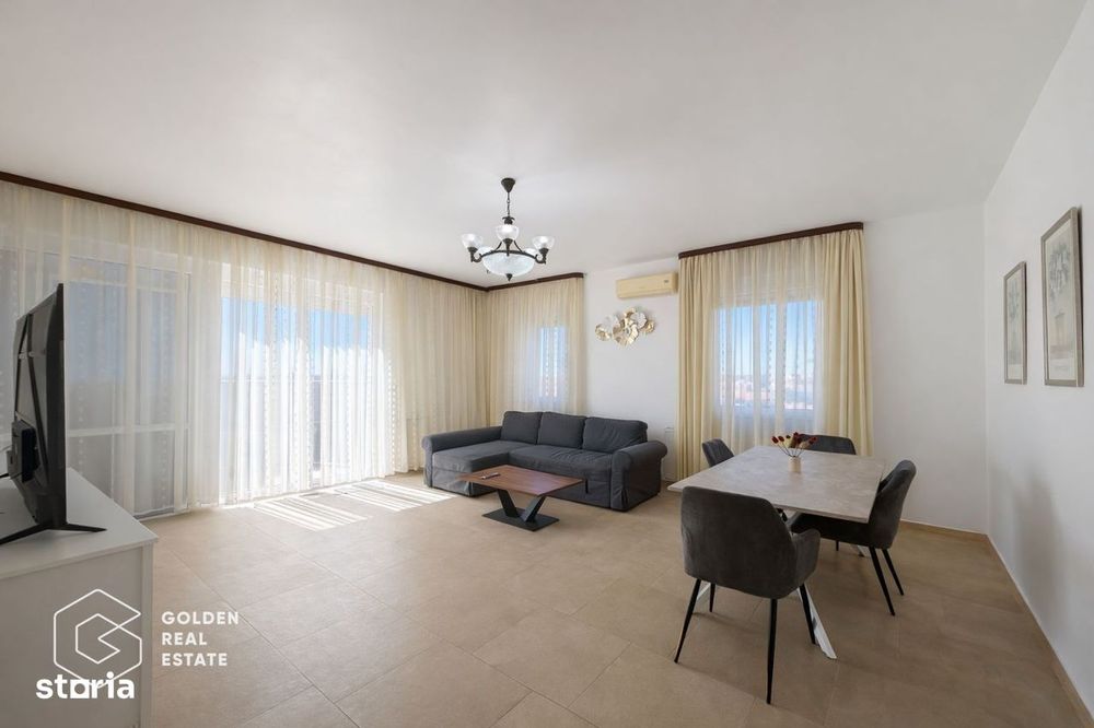 Penthouse Ared Uta, amenajat modern, vedere panoramica spre Stadionul