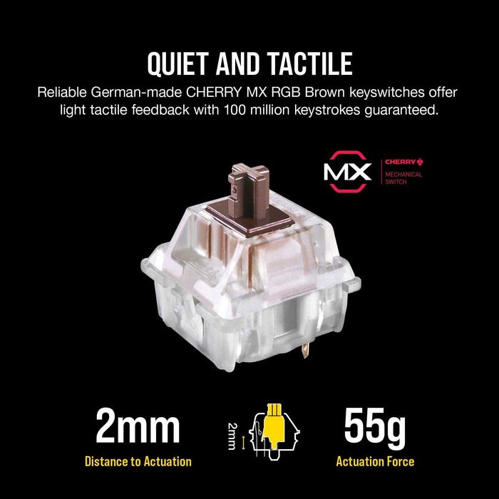 Механическая игровая клавиатура K95 RGB PLATINUM XT  cherry mx brown