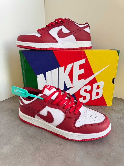 Adidași Nike AIR Dunk University Red, Unisex, NOI - Cu Cutie/Accesorii