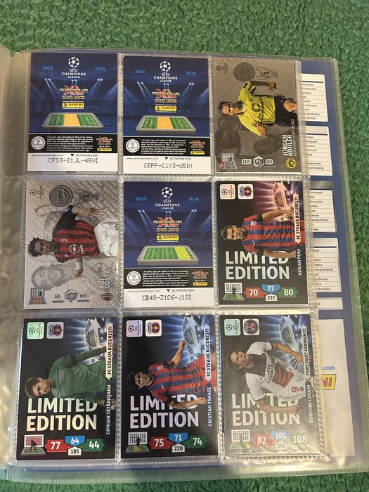 Carduri Panini Uefa Champions League 2013-2014