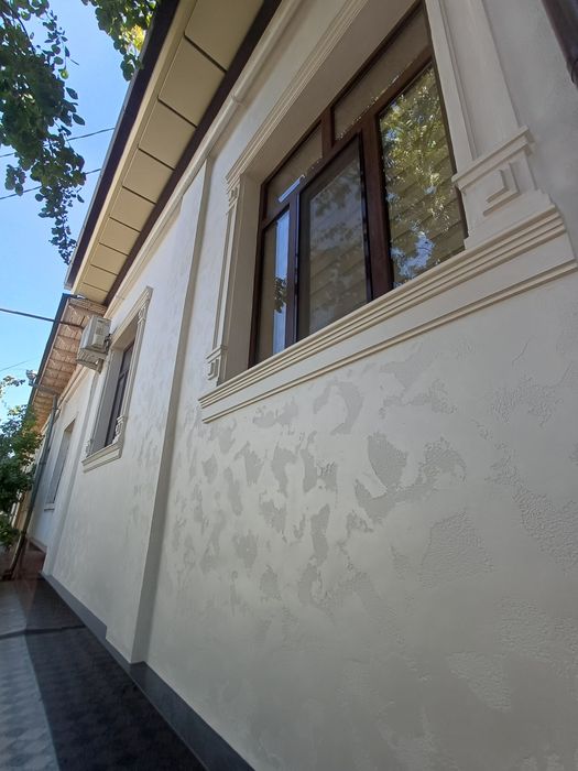 Travertin. Fasad . Ishlari