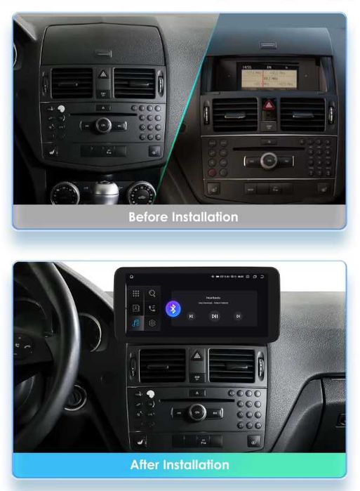 Мултимедия 10.25″ Android 14 за MERCEDES C CLASS W204 NTG 4.0 CARPLAY