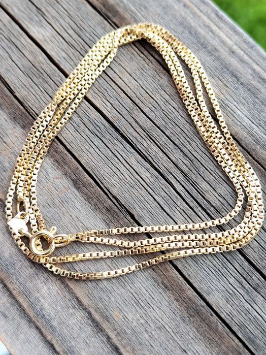 Lantisor lant aur 14k retro zale pline Caseta Venetia 7.81g. lungime 69 cm Artmax.ro