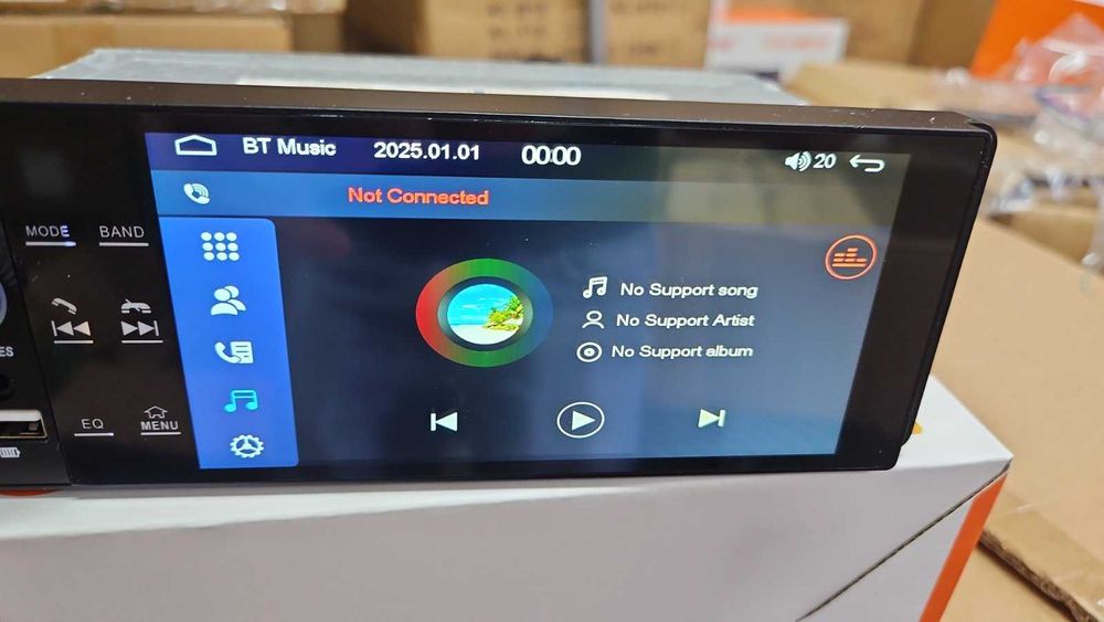 Универсален авто MP5 плеър Pervoi CTC-5502 – 1 DIN, CarPlay & Android Auto, 5.5 инча дисплей