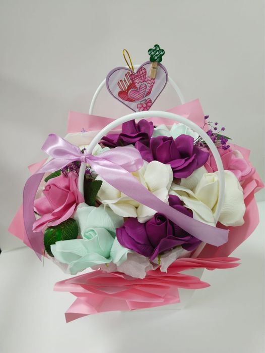 мыльные розы, цветы