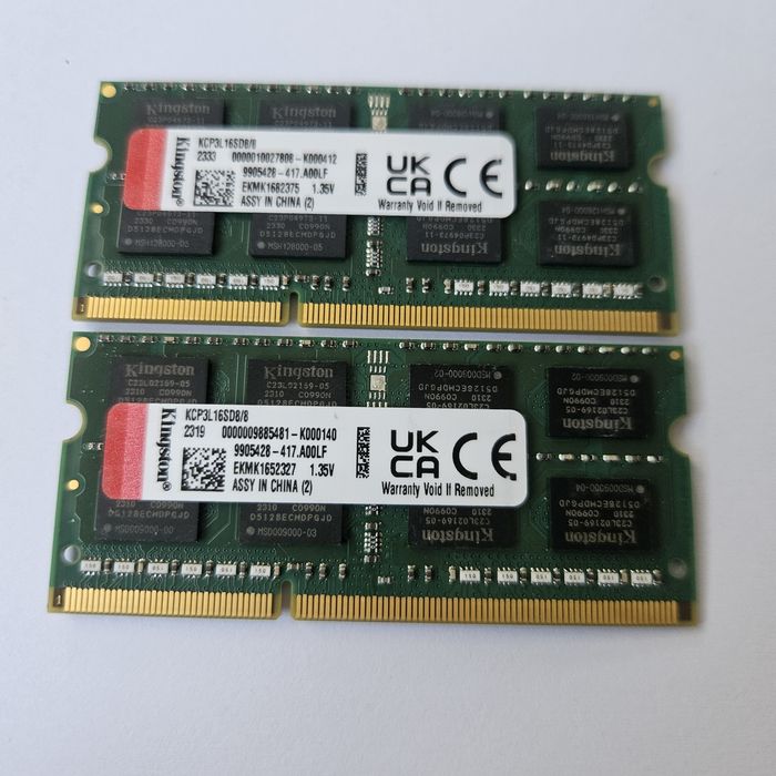 RAM памет Kingston 16GB DDR3L 1600MHz – комплект (2x8GB