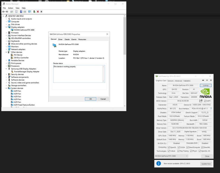 Placa video ASUS ROG STRIX 3080 Gaming OC