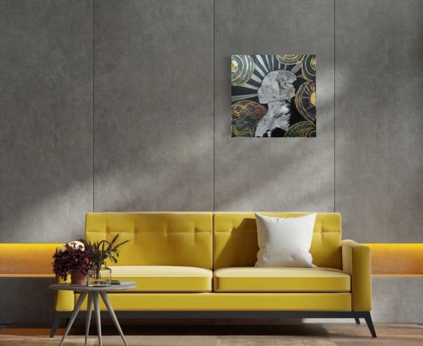 Картина златист релеф