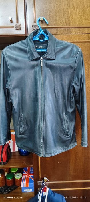 Кожанная куртка натуралка размер 48-50