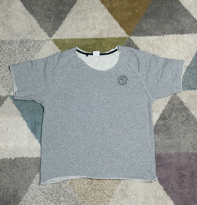 GymShark Legacy Rag Top | Light Grey Marl