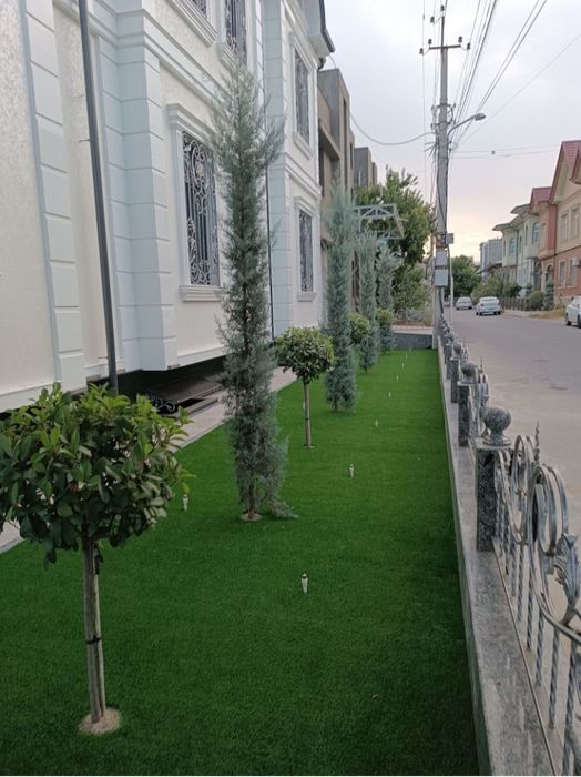 Газон ва ландшафт девор