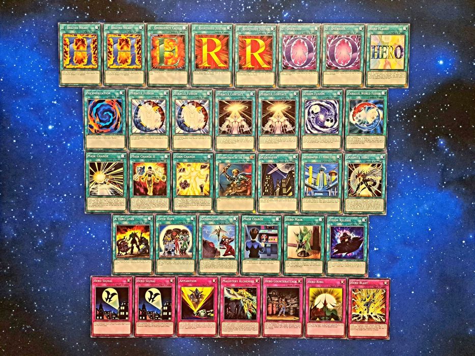 Yu-Gi-Oh - Elemental Hero Deck + Playmat + Sleeves + Deckbox + Dice