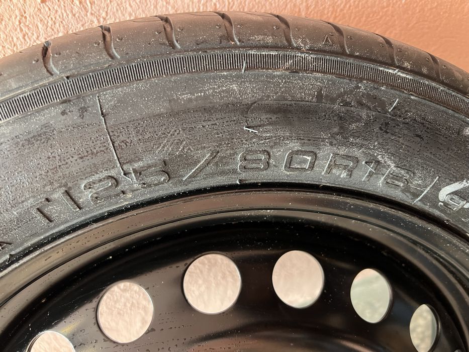 Патерица/Резервна гума+крик T125/80R16 Ford/Jaguar/Volvo