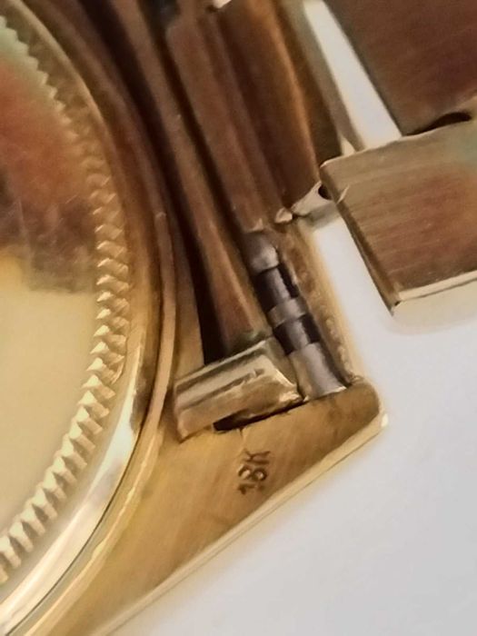 Златен Rolex 18к злато - каса и верижка от 1988г!